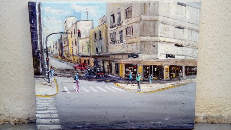 Original Figurative Cities Painting by Federico Tesei