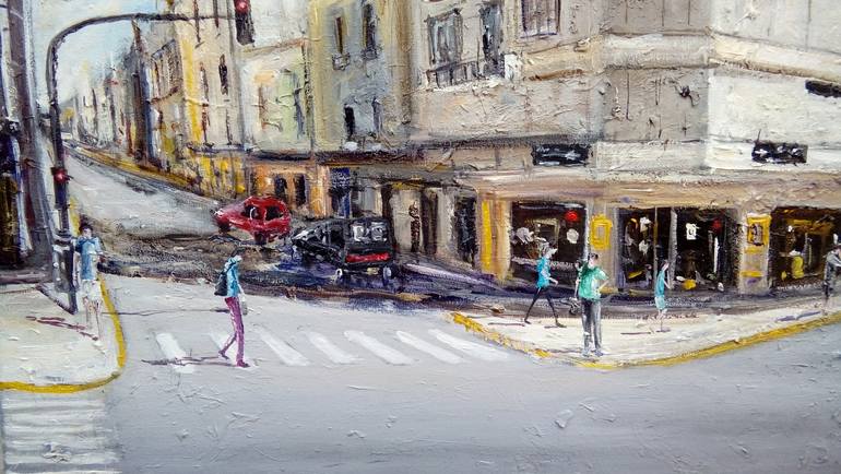 Original Figurative Cities Painting by Federico Tesei