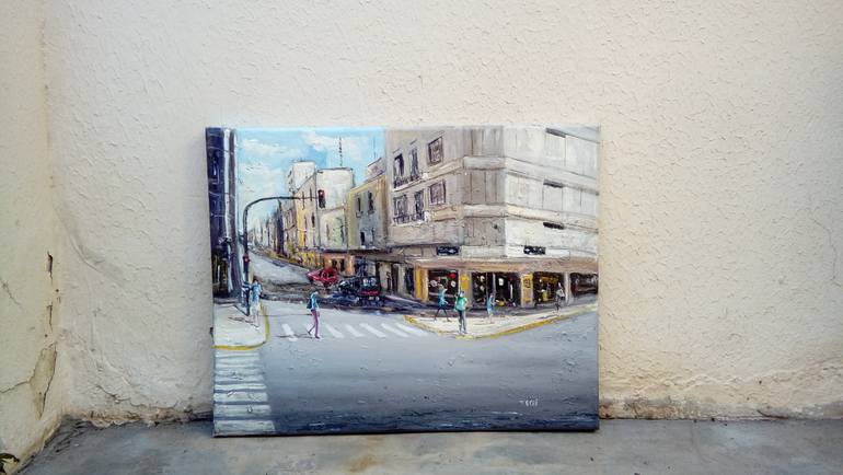 Original Figurative Cities Painting by Federico Tesei