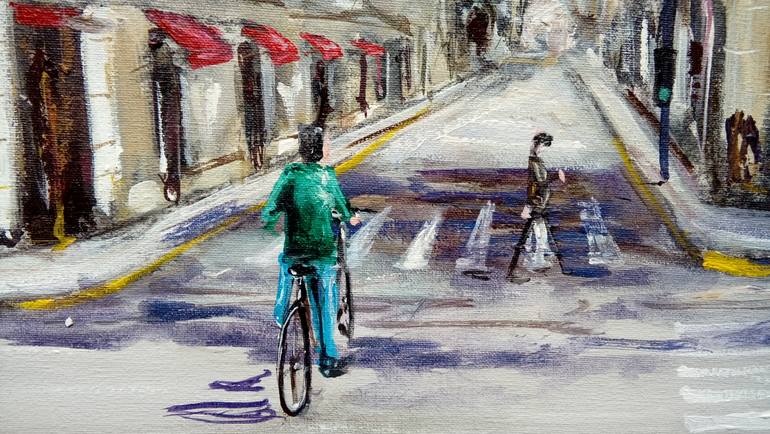 Original Expressionism Transportation Painting by Federico Tesei