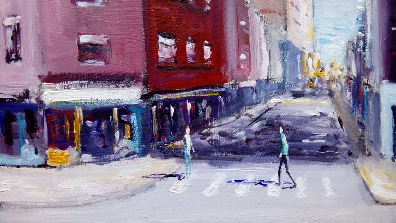 Original Figurative Cities Painting by Federico Tesei