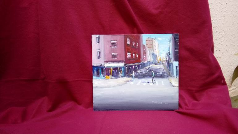 Original Figurative Cities Painting by Federico Tesei