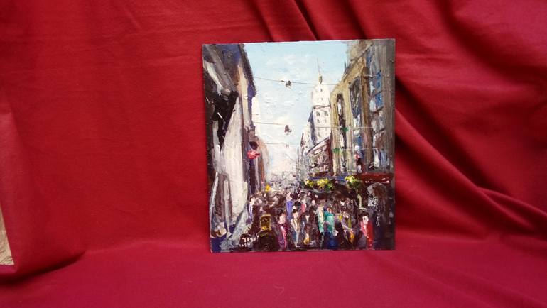 Original Expressionism Cities Painting by Federico Tesei