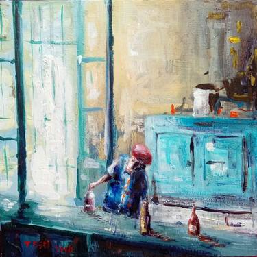 Print of Expressionism Interiors Paintings by Federico Tesei