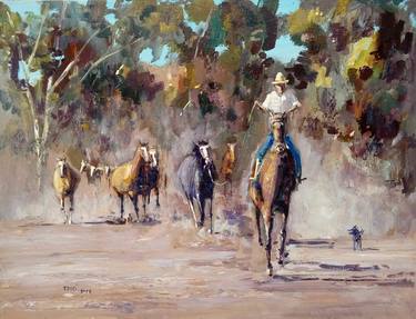 Original Fine Art Horse Paintings by Federico Tesei