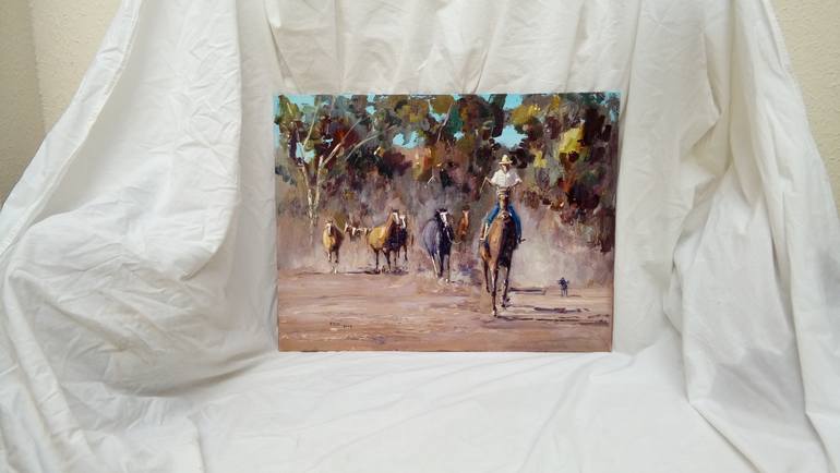 Original Figurative Horse Painting by Federico Tesei