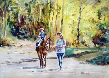 Print of Figurative Horse Paintings by Federico Tesei