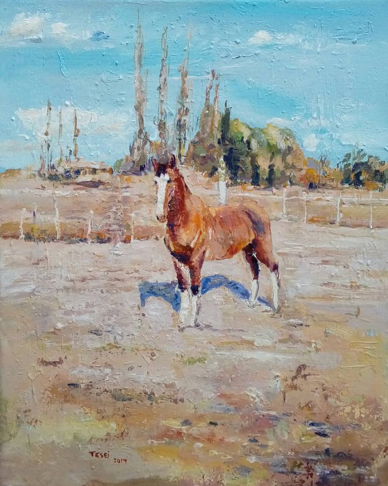 Original Horse Painting by Federico Tesei