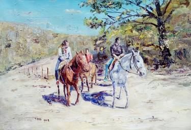 Original Fine Art Horse Paintings by Federico Tesei