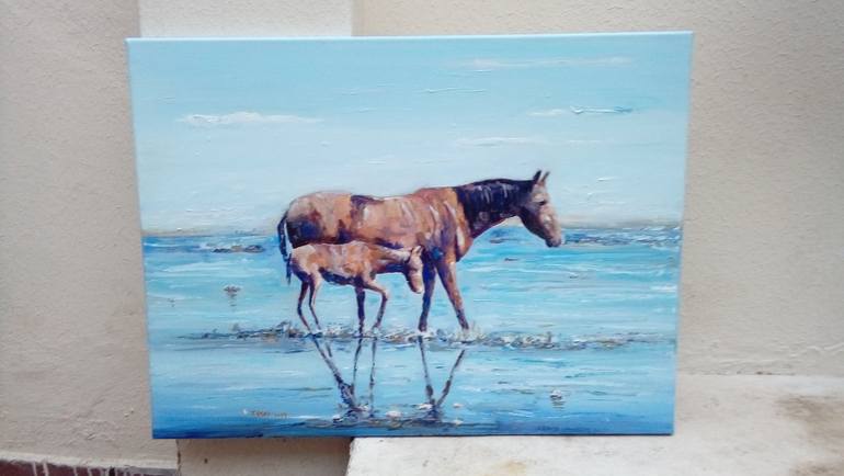 Original Figurative Horse Painting by Federico Tesei