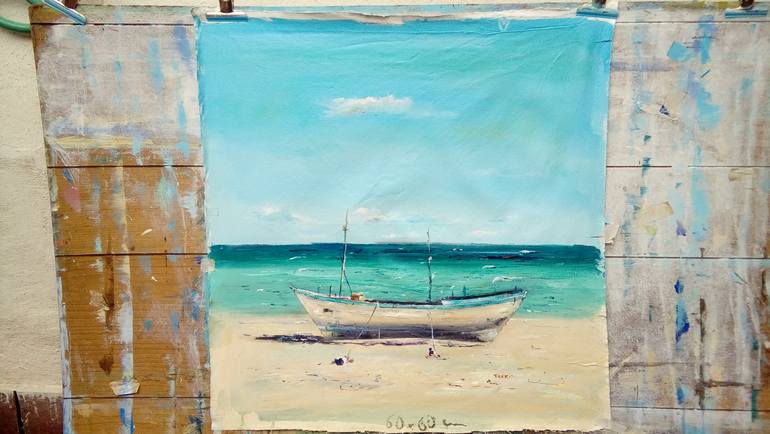 Original Figurative Boat Painting by Federico Tesei