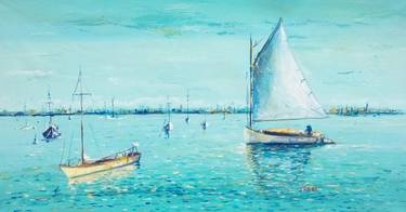 Print of Sailboat Paintings by Federico Tesei