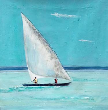 Turquoise sailboat thumb