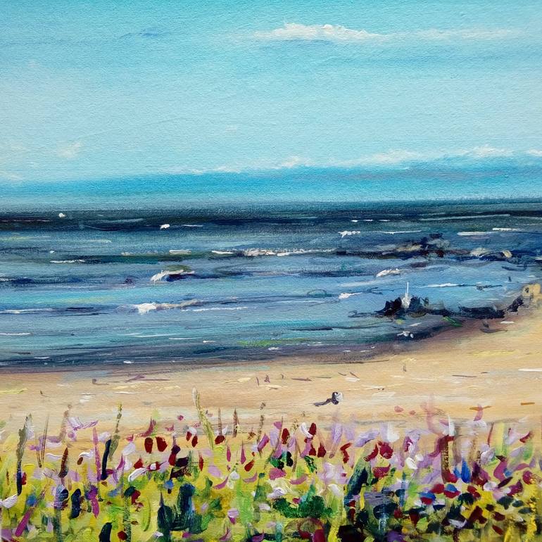 Original Figurative Beach Painting by Federico Tesei