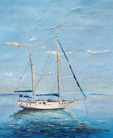 Print of Impressionism Sailboat Paintings by Federico Tesei