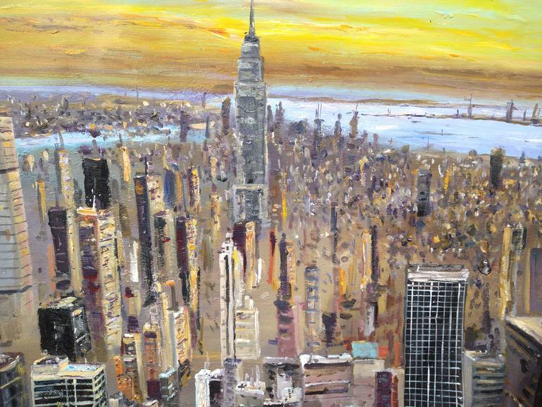 Original Impressionism Cities Painting by Federico Tesei