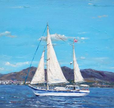 Print of Figurative Sailboat Paintings by Federico Tesei