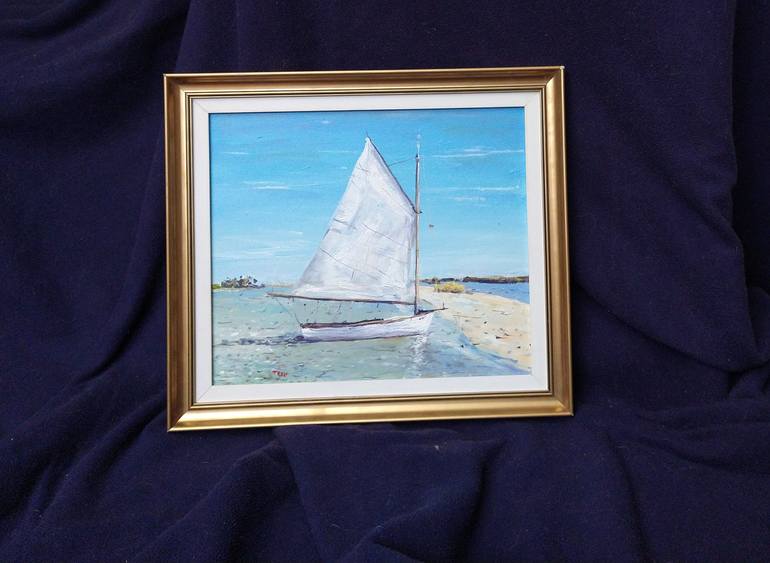 Original Boat Painting by Federico Tesei