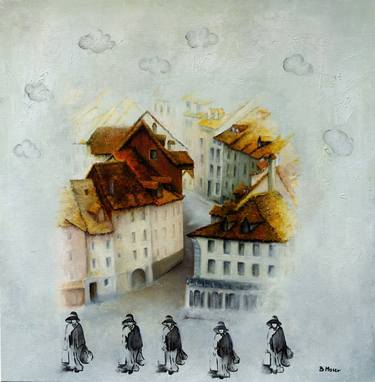 Original Fine Art Cities Paintings by Branka Moser