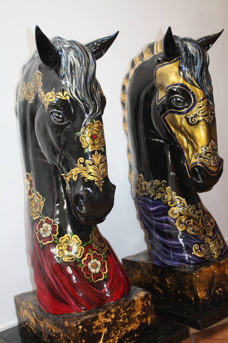 Original Fine Art Horse Sculpture by Laura Jeanne