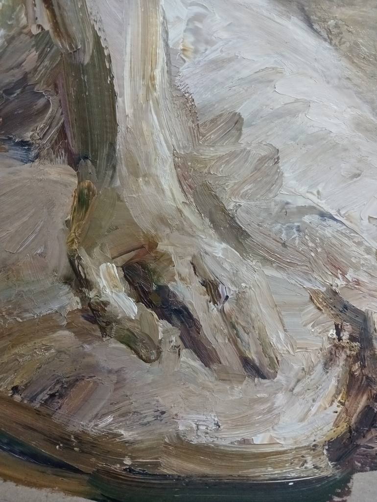 Original Figurative Nude Painting by Stanislava Cherkasova