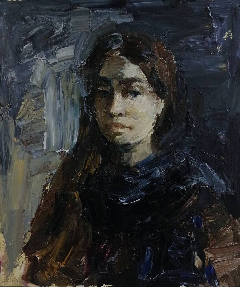 Original Figurative Women Paintings by Stanislava Cherkasova