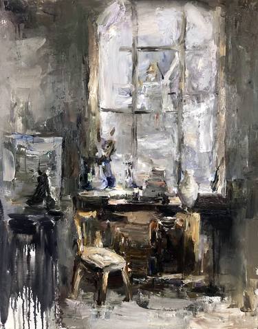 Original Impressionism Interiors Paintings by Stanislava Cherkasova