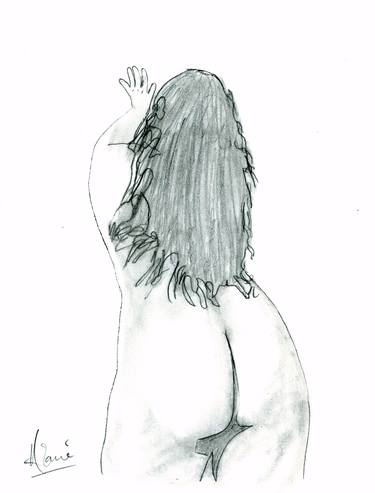 Print of Realism Erotic Drawings by Louis-Francois Alarie