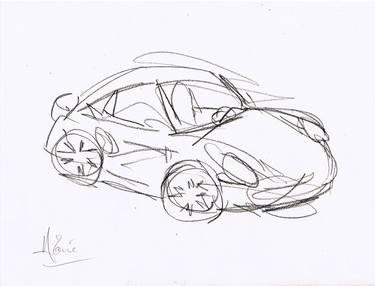 Print of Abstract Expressionism Automobile Drawings by Louis-Francois Alarie