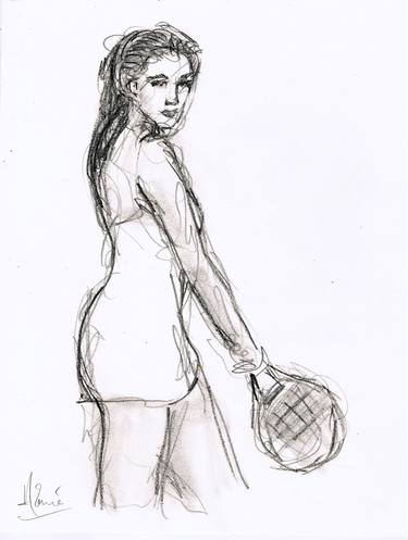 Print of Sport Drawings by Louis-Francois Alarie