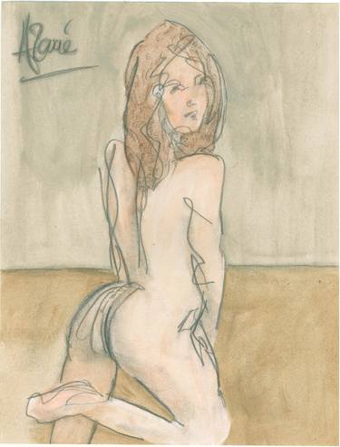 Print of Art Deco Erotic Paintings by Louis-Francois Alarie