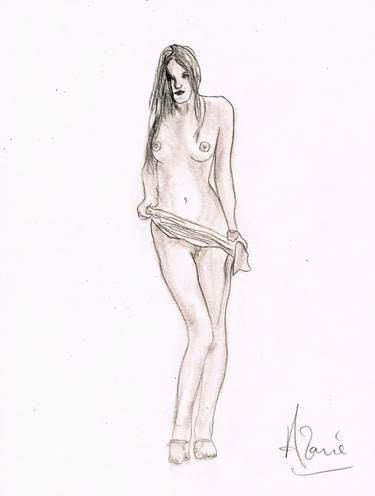 Print of Figurative Erotic Drawings by Louis-Francois Alarie