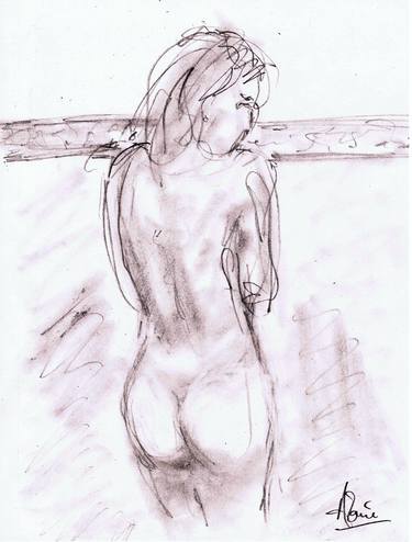 Original Documentary Nude Drawings by Louis-Francois Alarie