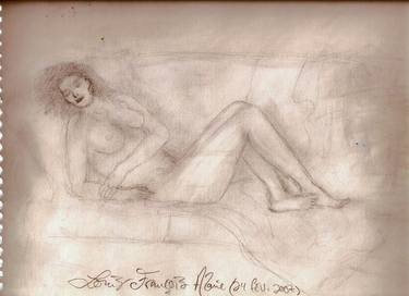 Print of Documentary Nude Drawings by Louis-Francois Alarie