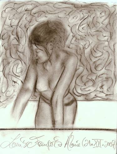 Print of Documentary Nude Drawings by Louis-Francois Alarie