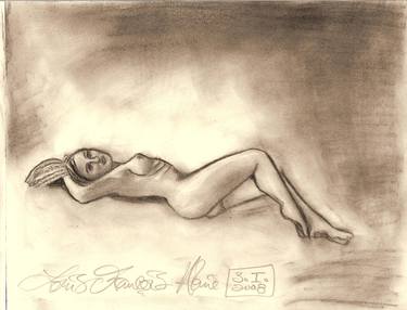 Print of Documentary Nude Drawings by Louis-Francois Alarie