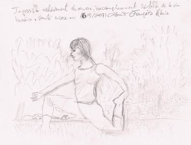 Original Documentary Women Drawings by Louis-Francois Alarie