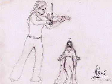 Original Music Drawings by Louis-Francois Alarie