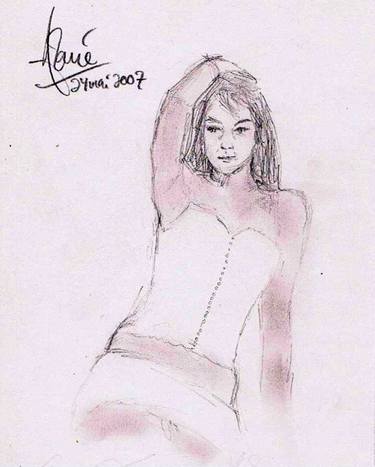 Original Portrait Drawings by Louis-Francois Alarie