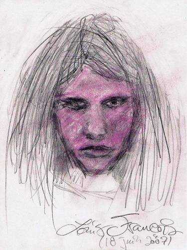 Original Documentary Portrait Drawings by Louis-Francois Alarie