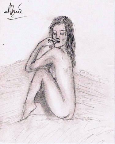 Original Documentary Nude Drawings by Louis-Francois Alarie