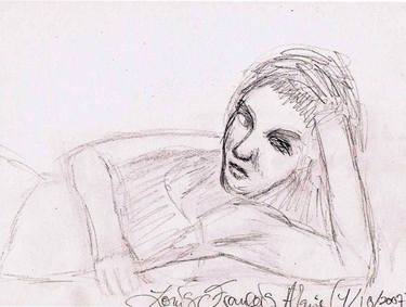 Original Documentary Portrait Drawings by Louis-Francois Alarie