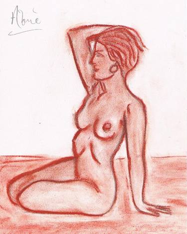 Original Documentary Nude Drawings by Louis-Francois Alarie