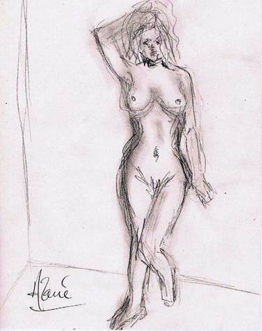 Original Documentary Nude Drawings by Louis-Francois Alarie