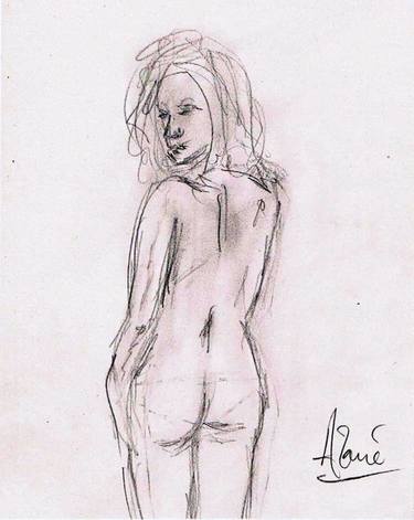 Original Documentary Nude Drawings by Louis-Francois Alarie