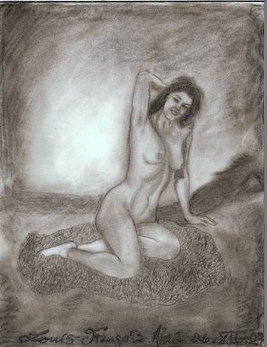 Original Documentary Nude Drawings by Louis-Francois Alarie