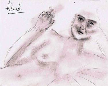 Original Documentary Nude Drawings by Louis-Francois Alarie