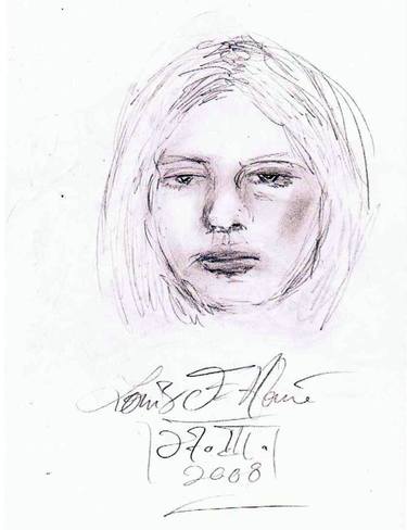 Original Documentary Portrait Drawings by Louis-Francois Alarie