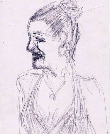 Original Documentary Portrait Drawings by Louis-Francois Alarie