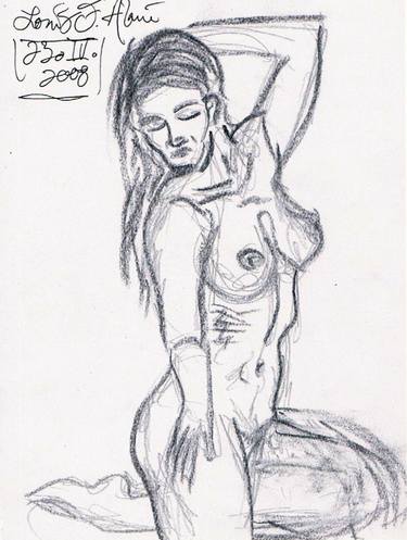 Original Documentary Nude Drawings by Louis-Francois Alarie